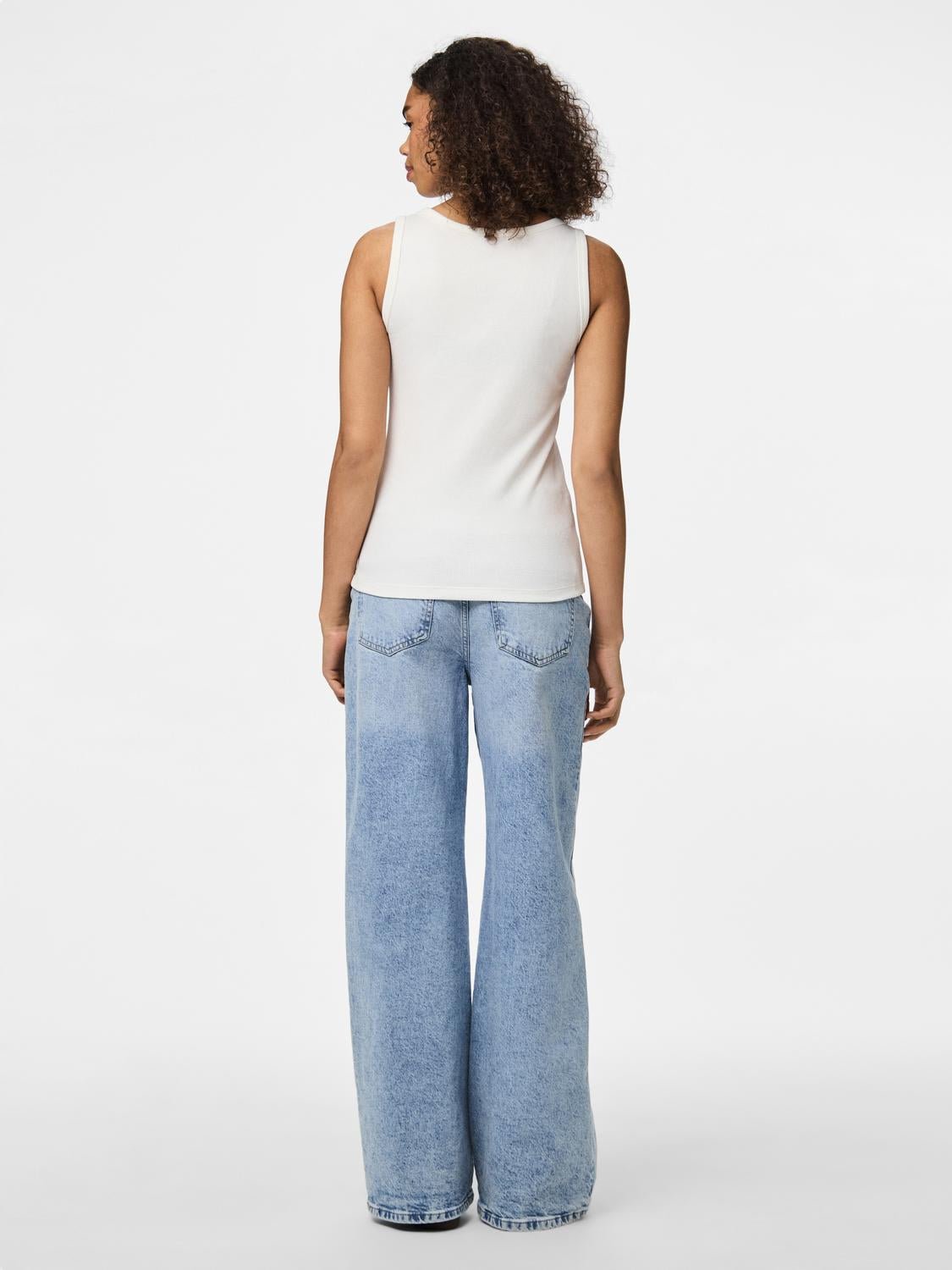 PCMAY Tank - Top - Bright White - VERO MODA & VILA Bergvik